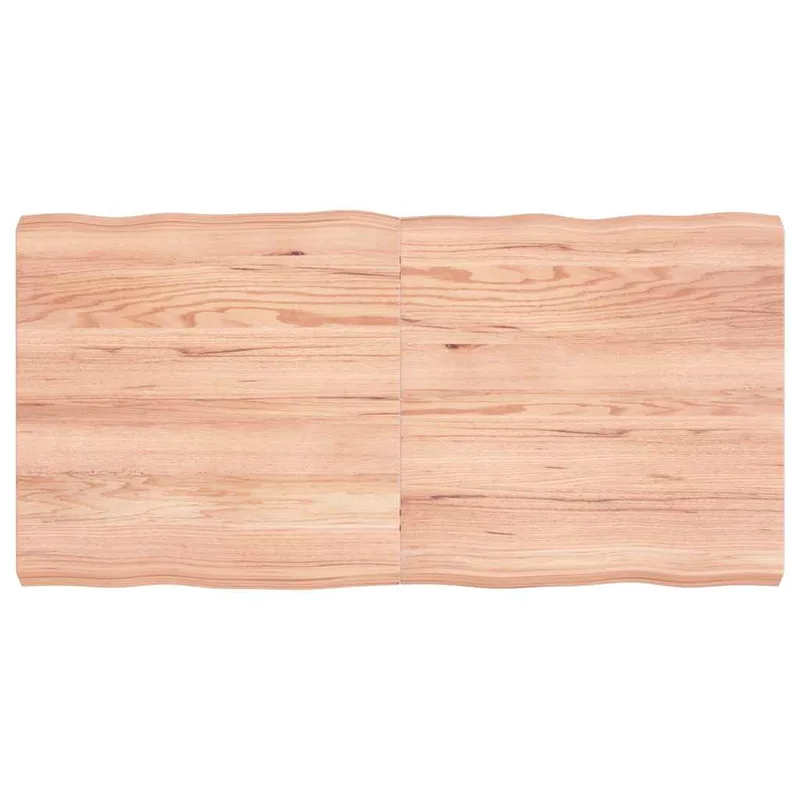 vidaXL Επιφ Τραπεζιού Αν Καφέ 120x60x(2-6)εκ.Ακατέργ. Μασίφ Ξύλο Δρυός