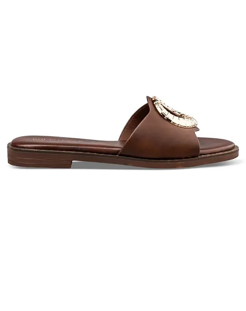 ENVIE ΓΥΝΑΙΚΕΙΑ ΣΥΝΘΕΤΙΚΑ ΠΕΔΙΛΑ ΦΛΑΤ E96-23323-BROWN Brown