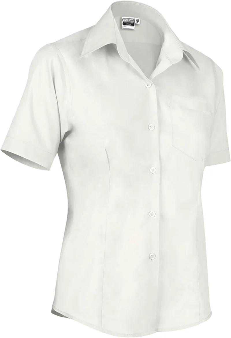 Γυναικείο Κοντομάνικο Πουκάμισο STAR Valento CSVASTCMF Ivory White