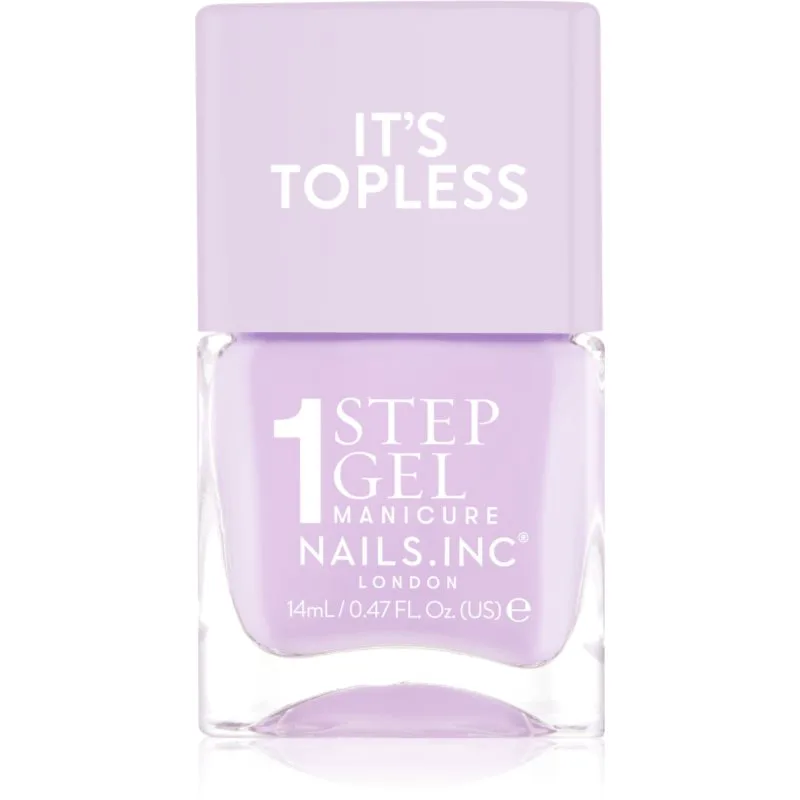 Nails Inc. It’s Topless τζελ βερνίκι νυχιών για μακρόχρονη επίδραση απόχρωση Hailey 14 ml