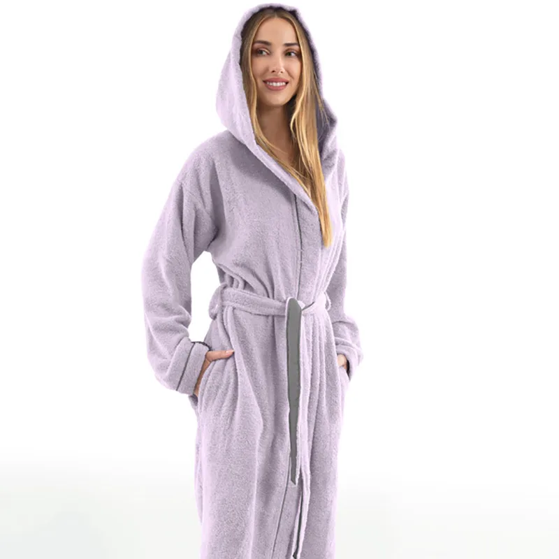 Μπουρνούζι Με Κουκούλα Guy Laroche Casual Lilac