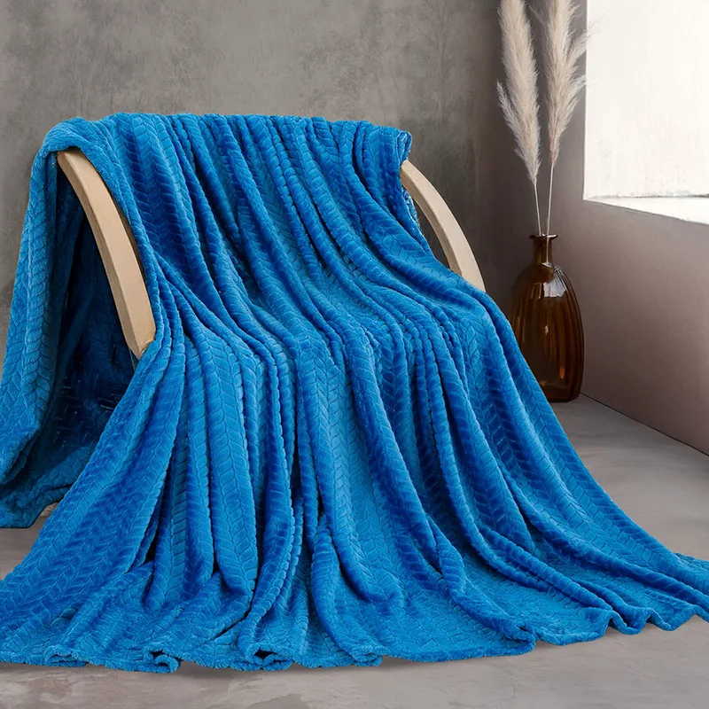 Κουβέρτα Fleece Υπέρδιπλη 220X240 Rythmos Harmonie Μπλε (220x240)