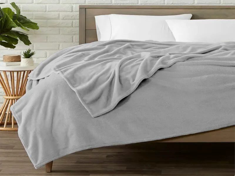 Κουβέρτα Fleece OneColor Γαρύφαλλο - Γκρι, 220x260