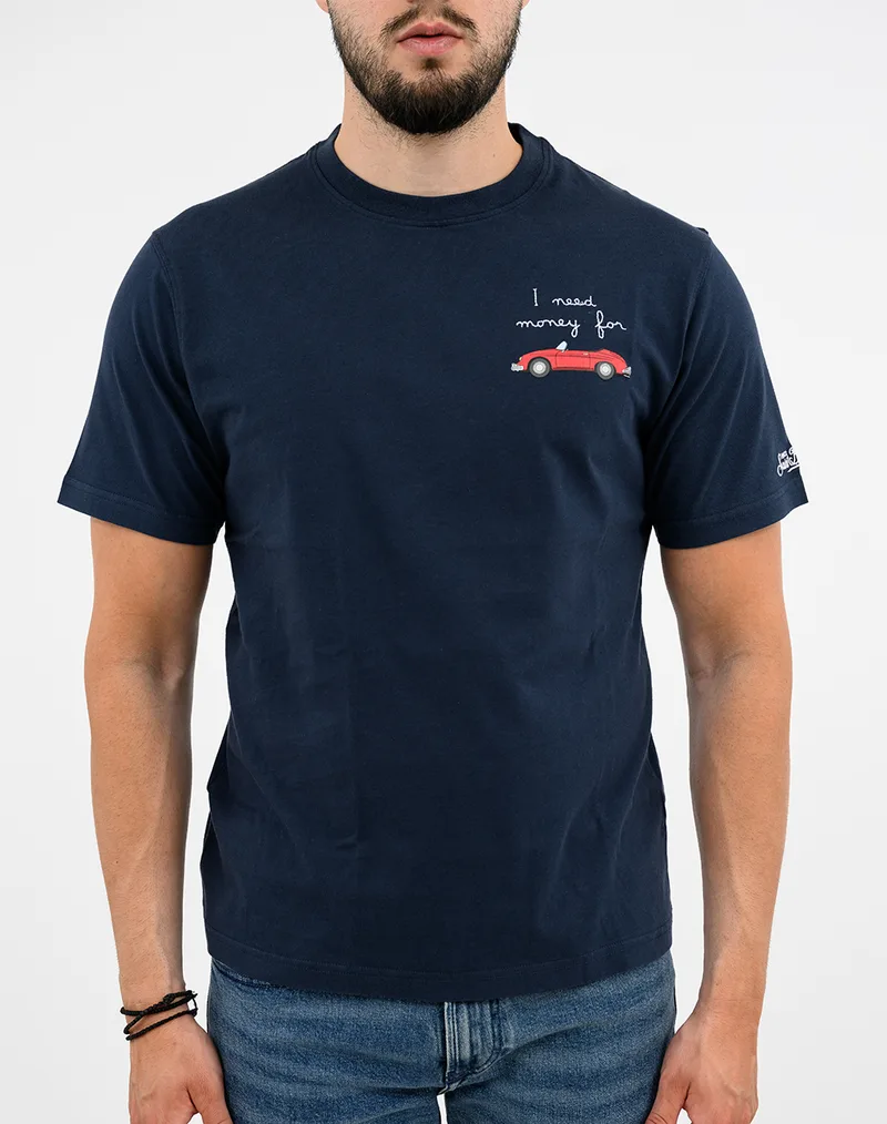 MC2 PORTOFINO-T-SHIRT-MONEY FOR CAR 61 EMB POT0001-02490L-02490L DarkBlue