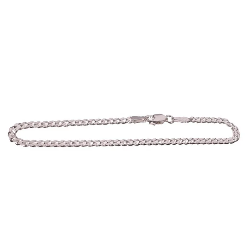 Αλυσίδα Ασήμι 925 Ανδρική μασίφ κουρμέτ 19.5cm Gatsa AL0191