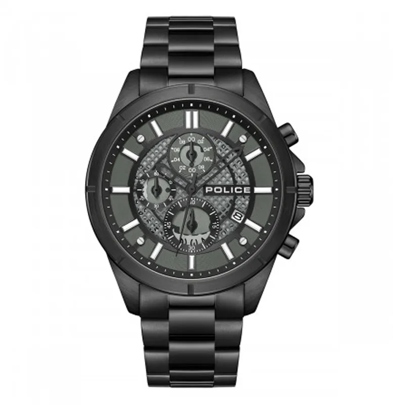 Ρολόι Ανδρικό Black Stainless Steel Police PEWGI0054004