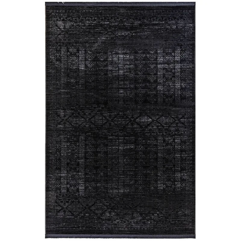 Χαλί Διαδρόμου 66X140 Ezzo All Season Nomade Fringes 8535Ahy Fume (66x140)
