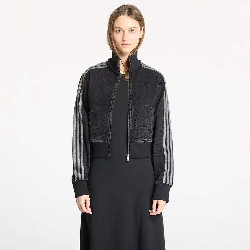 Μπουφάν adidas Adicolor Denim Track Top Black/ True Black Denim S