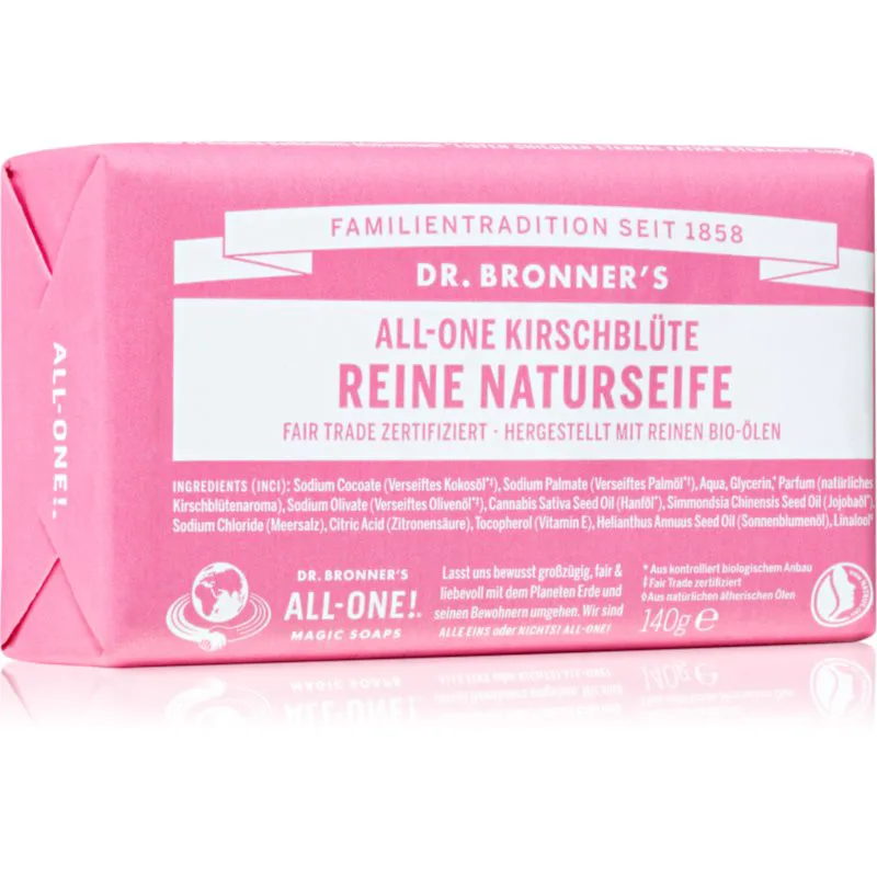 Dr. Bronner’s Cherry Blossom Pure Castile Soap Bar Μπάρα σαπουνιού 140 γρ