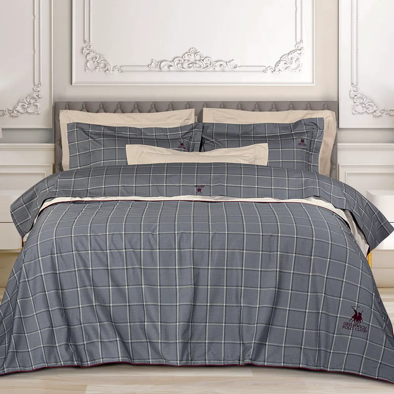 Σεντόνια Υπέρδιπλα Σετ Greenwich Polo Premium 2193 Grey 240x260