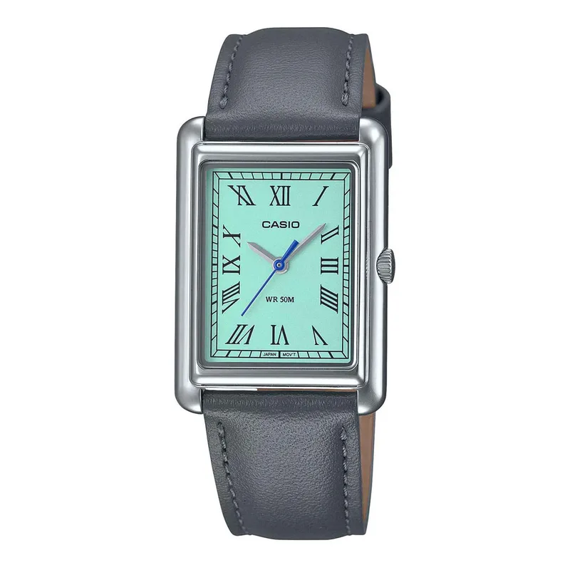 CASIO Collection Grey Leather Strap LTP-B165L-2BVEF