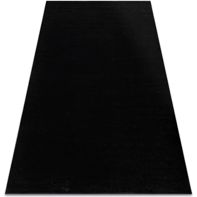 Χαλιά Rugsx Χαλί SOFTY απλό, ένα χρώμα μαύϠ180x270 cm