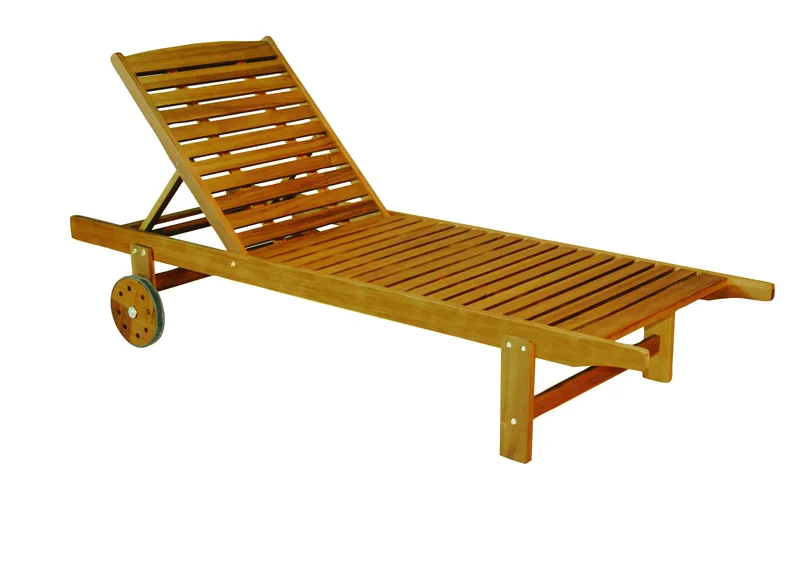 Ανακλινόμενη Ξαπλώστρα 197 x 74 x 33(h) cm ,Acacia Wood