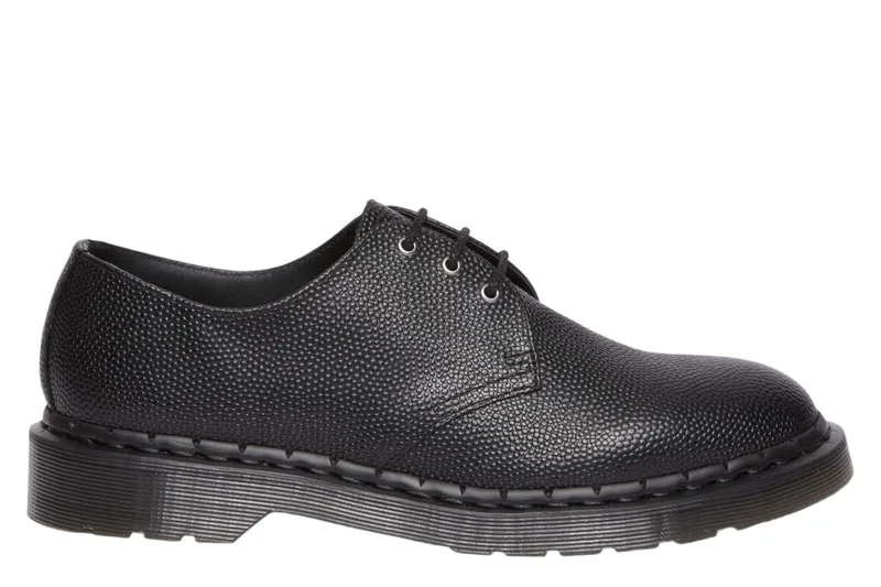 Παπούτσια Δετά Dr. Martens 1461 Atlas Pebble Grain 30960001-Black Ανδρικό