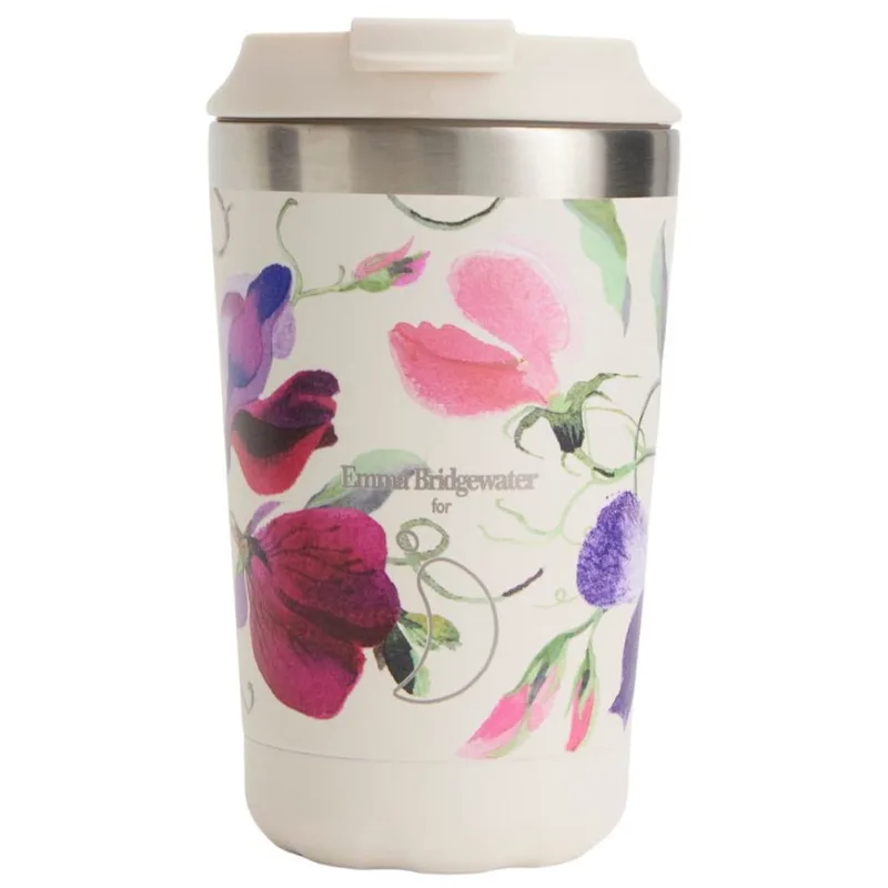Chilly's Emma Bridgewater Coffee Cup Ανοξείδωτη Κούπα Θερμός για Ροφήματα 340ml - Sweet Peas