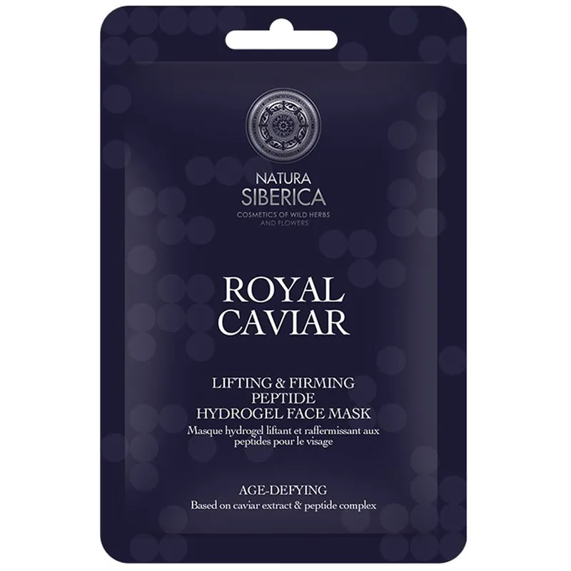Natura Siberica Royal Caviar Lifting & Firming Peptide Hydrogel Face Mask Ενυδατική Μάσκα Προσώπου Άμεσης Επίδρασης που Εξαλείφει τα Σημάδια Κούρασης 30g
