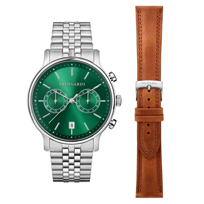 TRUSSARDI T-Inedito Silver Stainless Steel Bracelet R2453174001