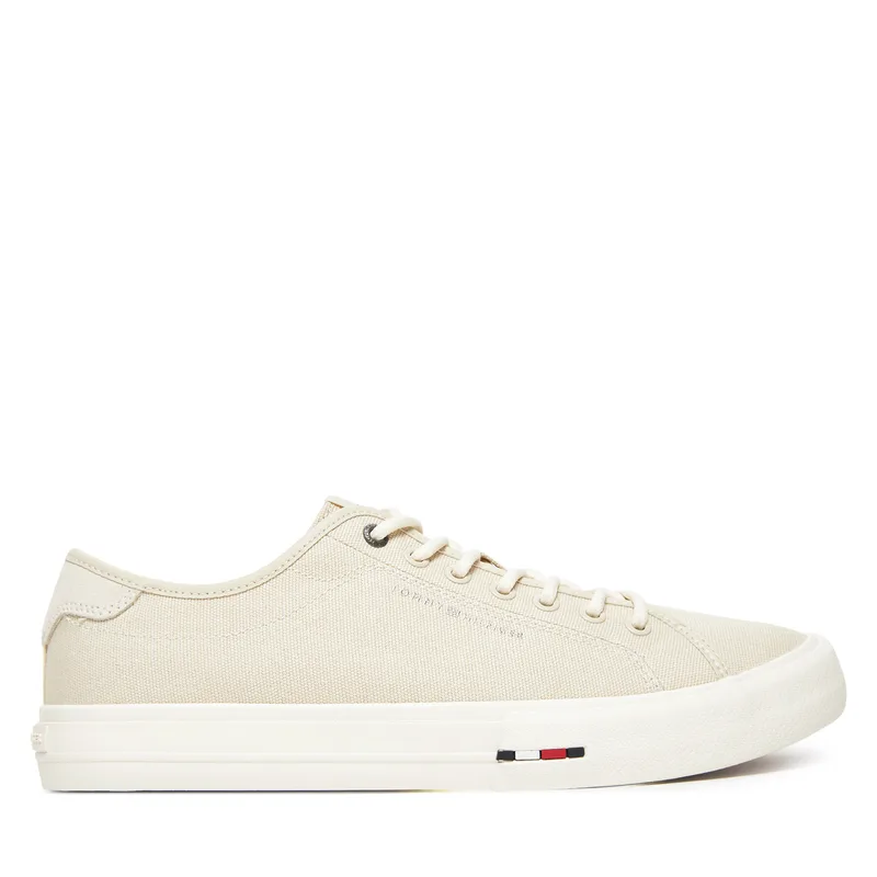 Πάνινα παπούτσια Tommy Hilfiger Hi Vulc Street Canvas FM0FM05515 Μπεζ