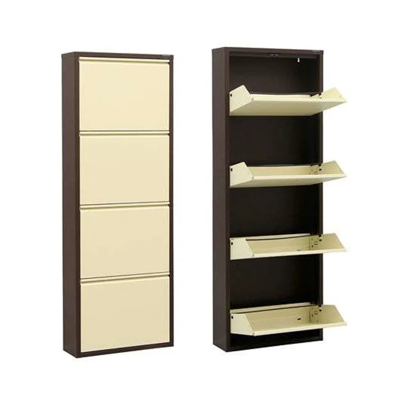 Παπουτσοθήκη Marino 4 - Brown, Cream 206Frg1107 (50x137x15 cm)