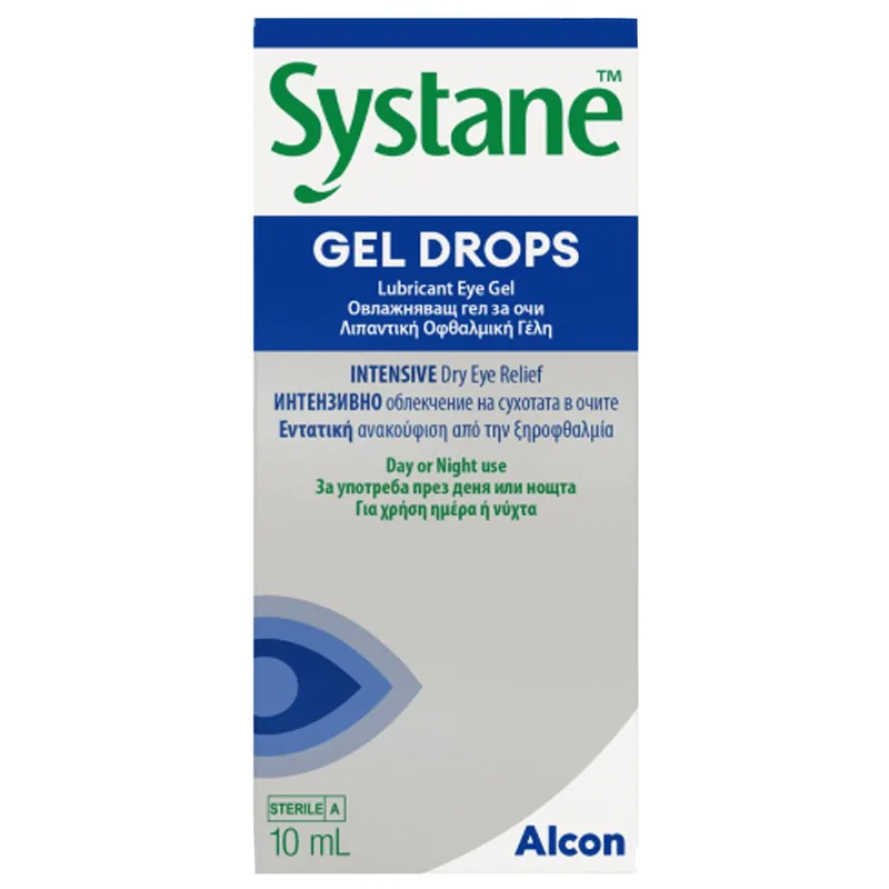 Systane Gel Drops Lubricant Eye Gel Λιπαντική Οφθαλμική Γέλη για Ανακούφιση από την Ξηροφθαλμία 10ml