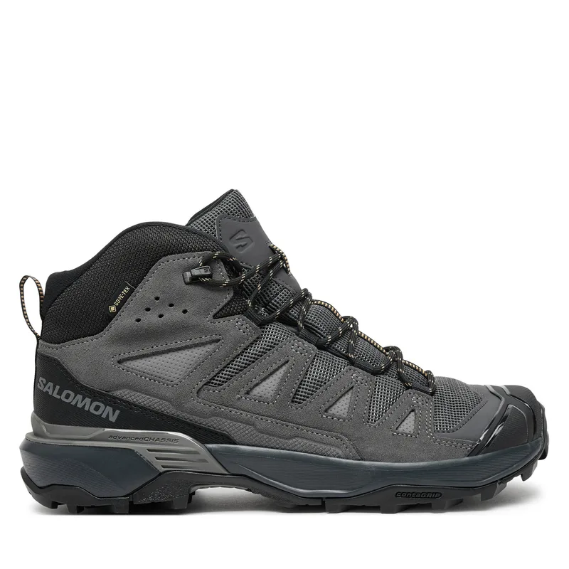 Παπούτσια πεζοπορίας Salomon X Ultra 360 Leather Mid Gore-Tex L47570800 Μαύρο