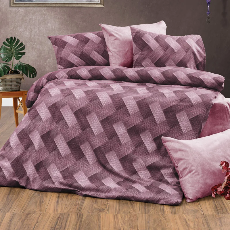 Παπλωματοθήκη Μονή 160x240 Dimcol Alcmene 453 Mauve 160x240