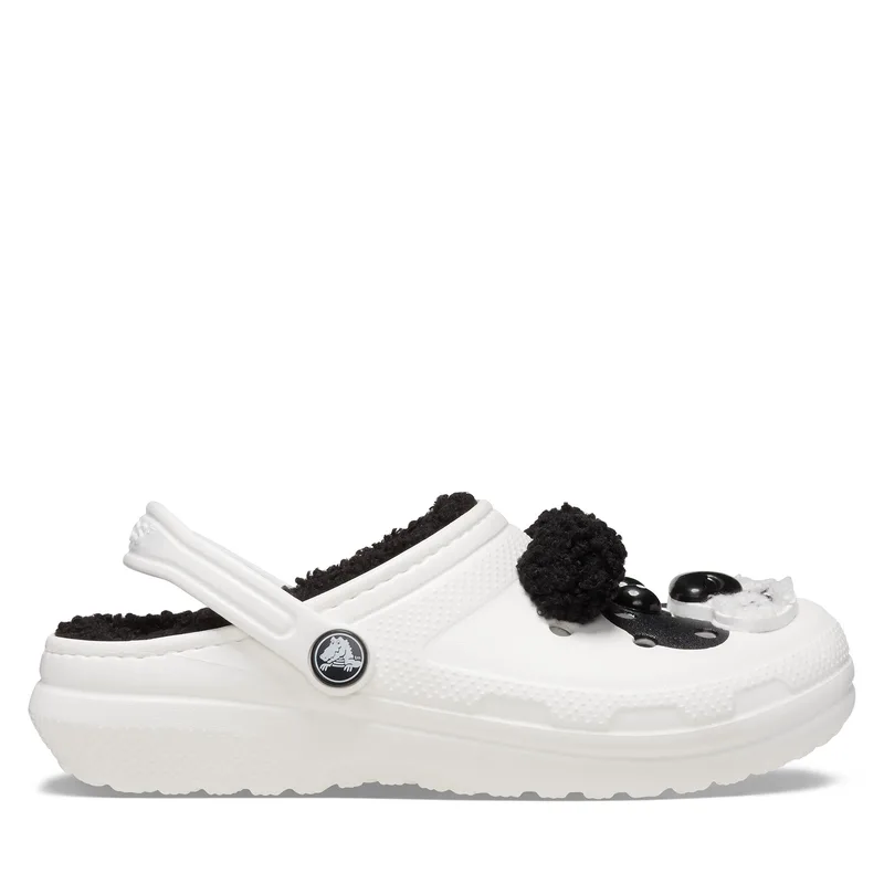 Παντόφλες Crocs Classic Lined Iam Panda Bear Clog K 210400 Λευκό