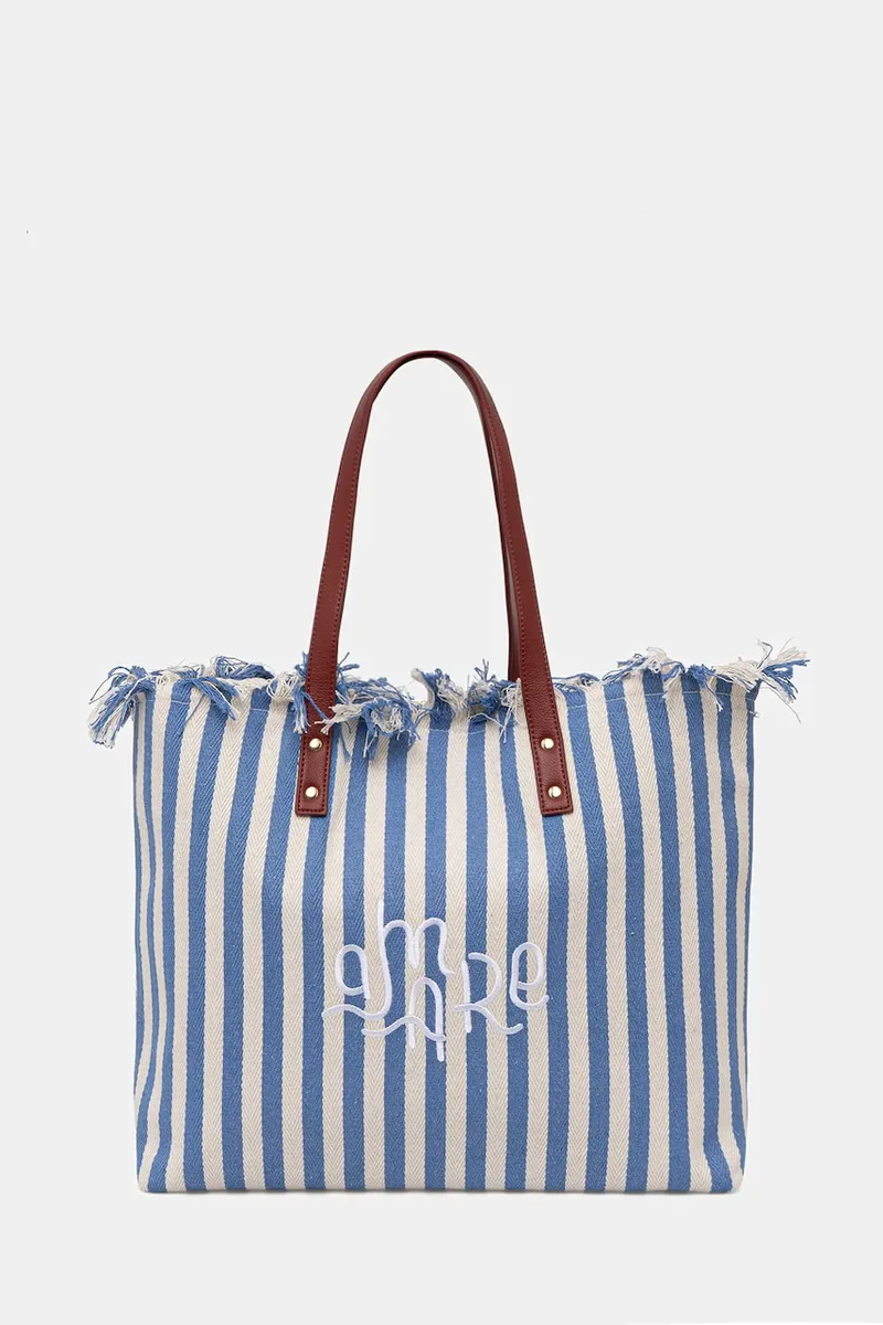 United Colors of Benetton Tote γυναικεία βαμβακερή