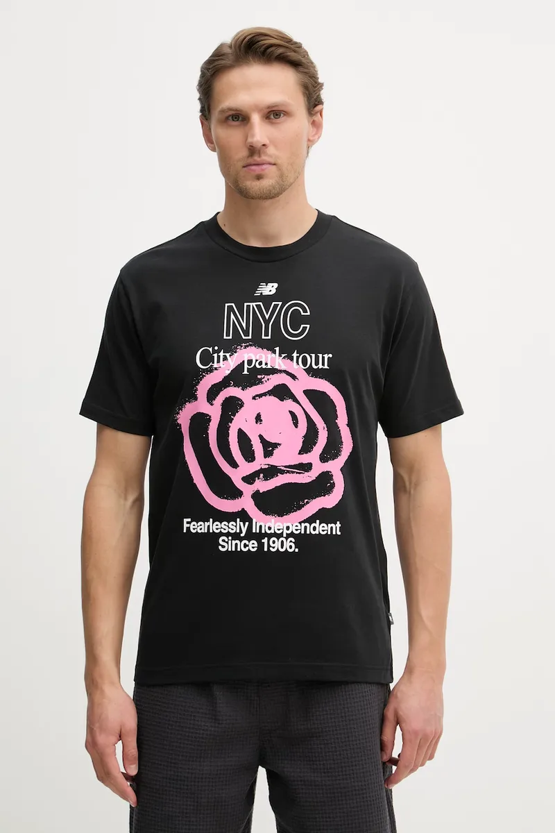 New Balance t-shirt ανδρικό με βαμβάκι NYC City Run