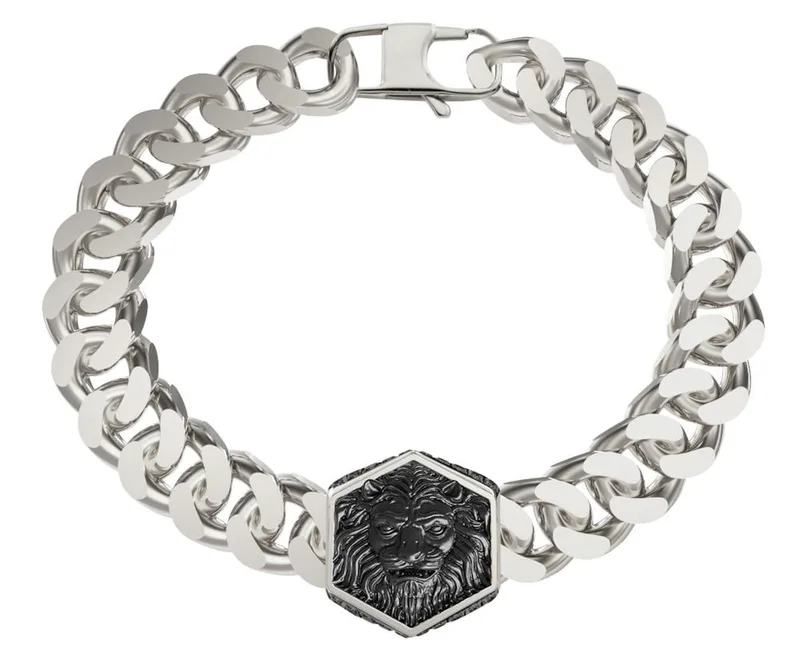GUESS STEEL Βραχιόλι από Ανοξείδωτο ατσάλι Silver JUMB06001JWSTL