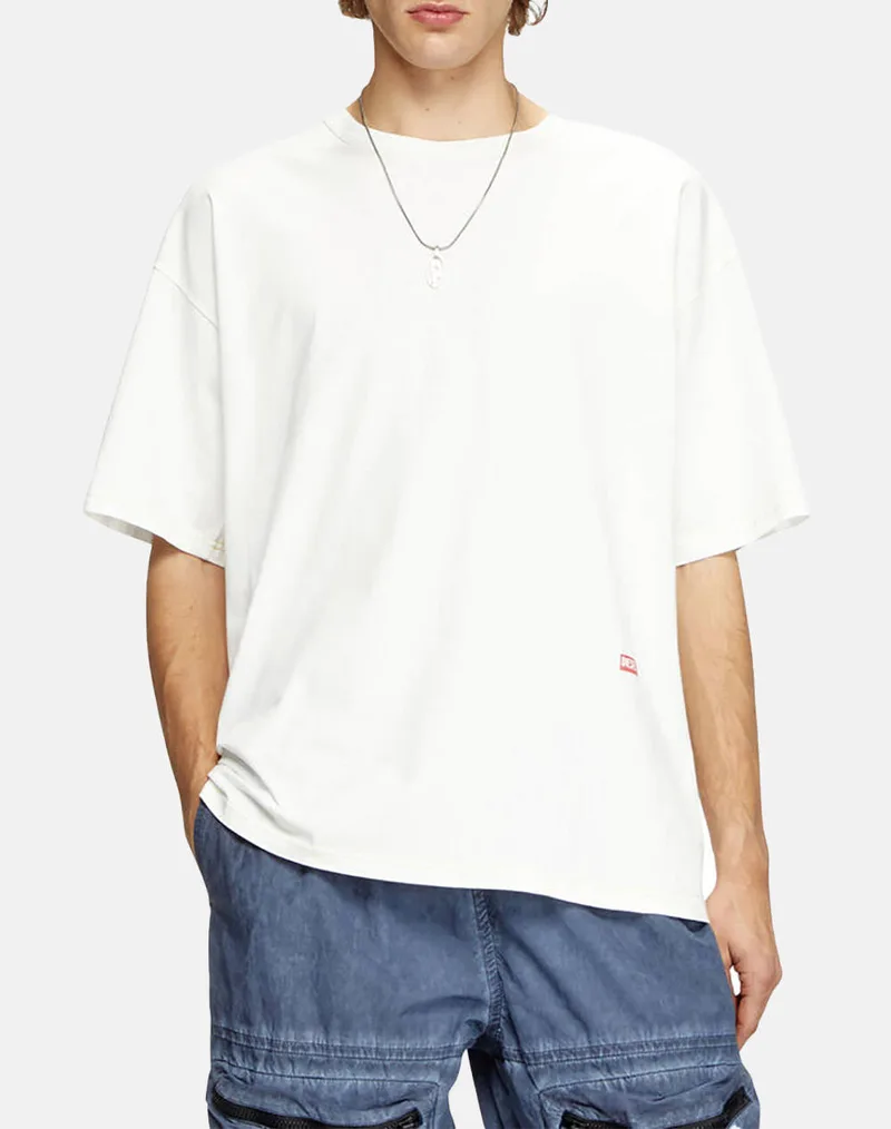 DIESEL T-BOXT-R18 T-SHIRT A166890AKAK-141 OffWhite