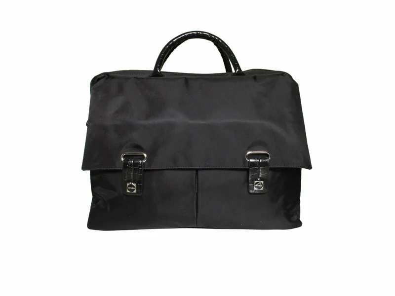 Χαρτοφύλακας Smalto Με Χερούλια FTD810-BLACK Ανδρικό