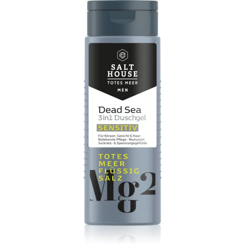 Salt House Dead Sea Men τζελ για ντους για άντρες 3 σε 1 250 ml