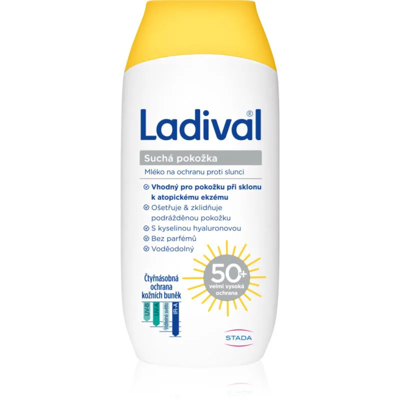 Ladival Dry Skin προστατευτικό γαλάκτωμα για προστασία από τον ήλιο SPF 50+ 200 ml