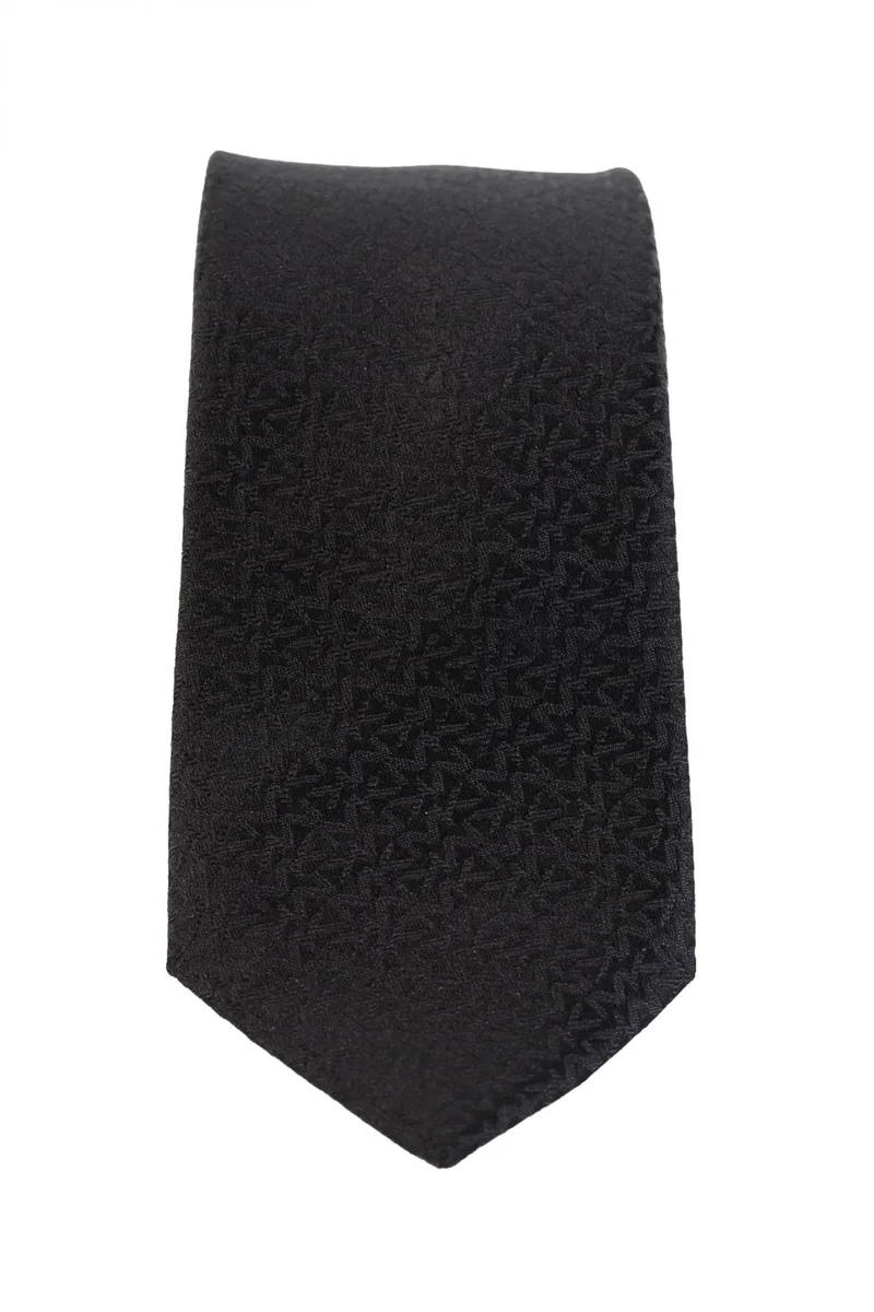 MICHAEL KORS ΓΡΑΒΑΤΑ ALL OVER PRINT LOGO ΜΑΥΡΟ
