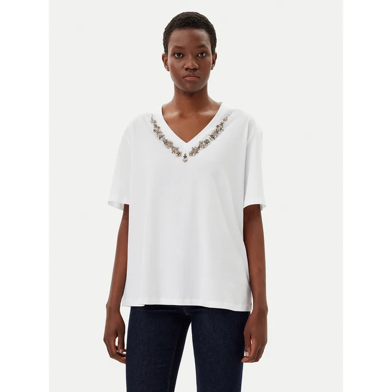 Liu Jo T-Shirt WA5146 JS923 Λευκό Regular Fit