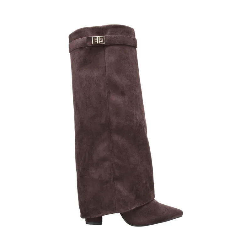 Μπότες με τακούνι La Modeuse 77308_P183218