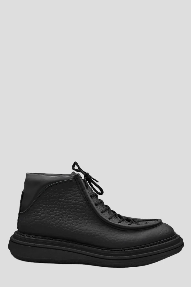 ANTIPODE Ανδρικό Μαύρο Leather Paraboots In Black