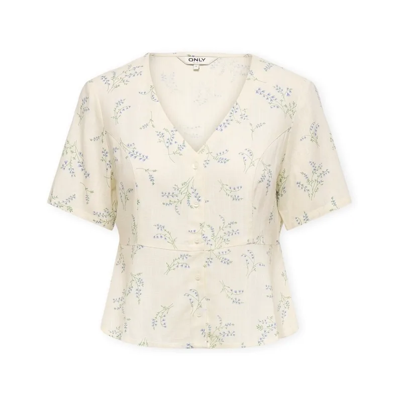 Μπλούζα Only Top Lyrida S/S - Bright White