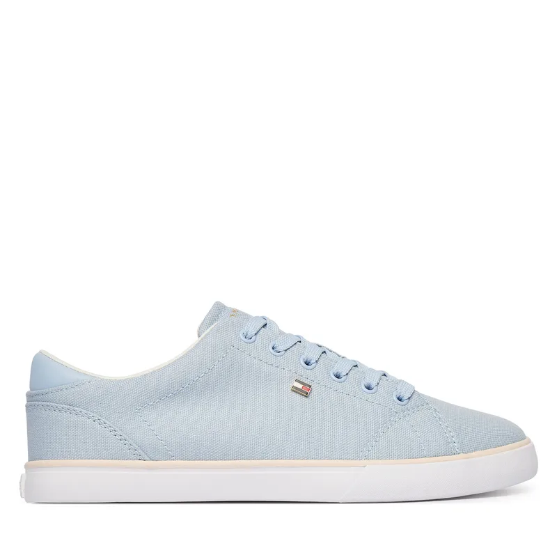 Πάνινα παπούτσια Tommy Hilfiger Th Low Profile Vulc Canvas FW0FW09102 Γαλάζιο