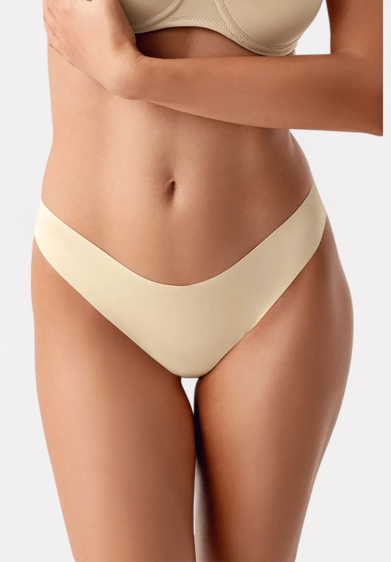 Σλιπ Brazil Laser Cut New Bra με σιλικόνη NB9204-Μπεζ