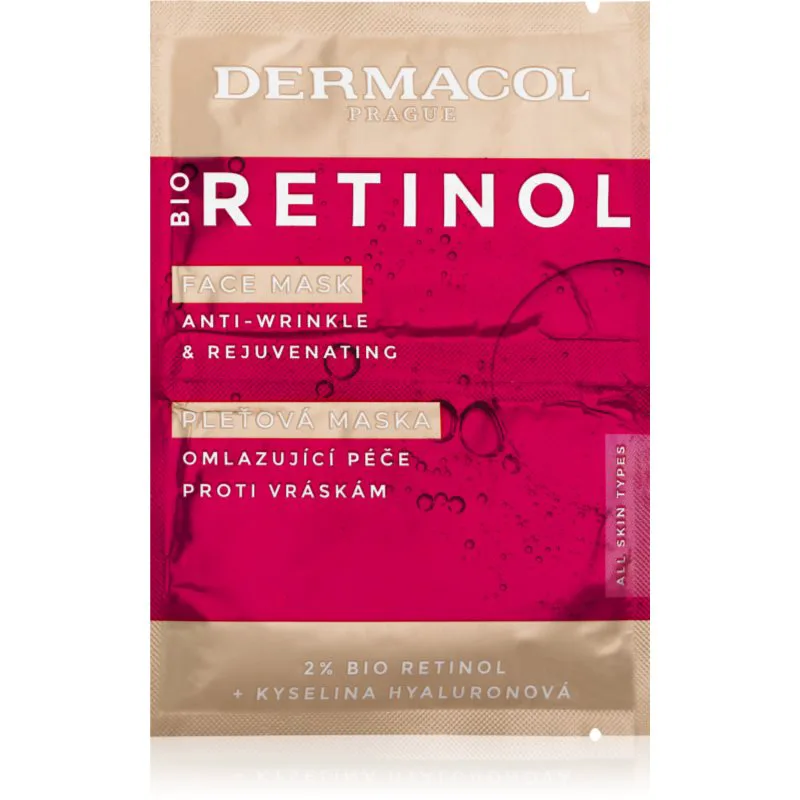 Dermacol Bio Retinol κρεμώδης μάσκα ενάντια στις ρυτίδες 16 ml
