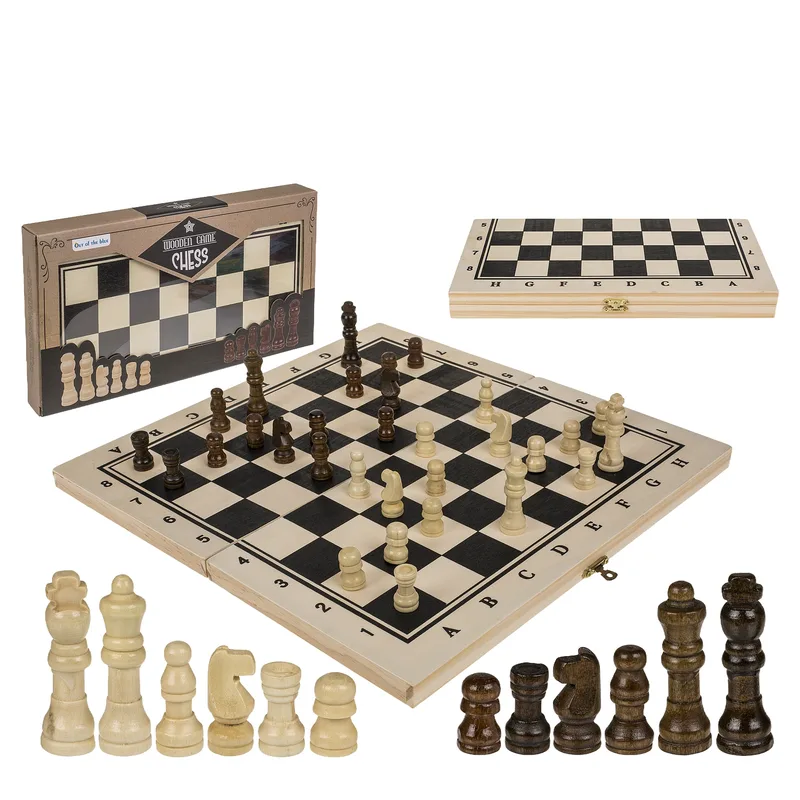 Παιχνίδι Επιτραπέζιο Σκάκι Ξύλο 34x34cm