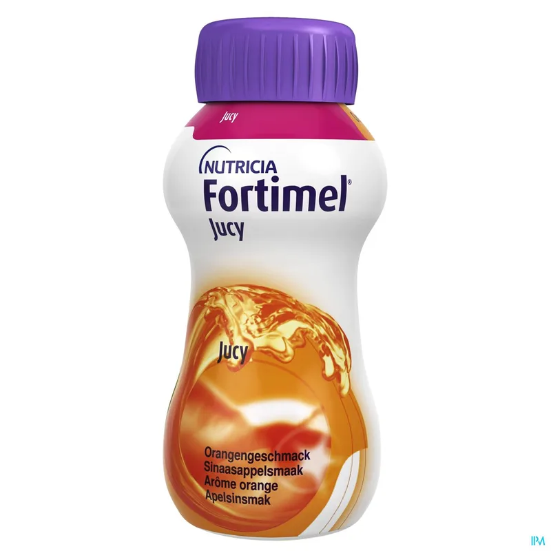 Nutricia Fortimel Jucy Πορτοκαλί Συμπλήρωμα Διατροφής - Θρεπτικό Σκεύασμα Υψηλής Ενέργειας, Χωρίς Γλουτένη με Γεύση Πορτοκάλι 4x200ml