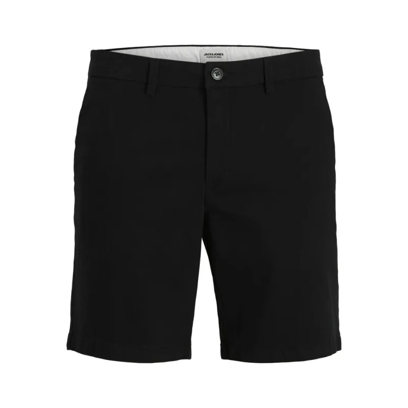 Ελαστική καπαρτινέ βερμούδα "Marco Dylan Chino",της Jack & Jones - Black