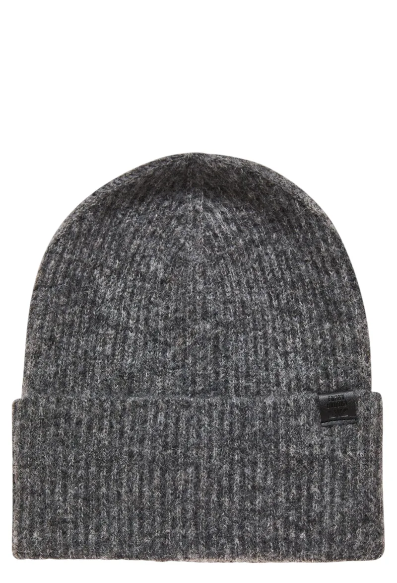 Σκούφος Funky Buddha Μελανζέ Πλέξη FBM010-067-10-DK GREY Ανδρικό