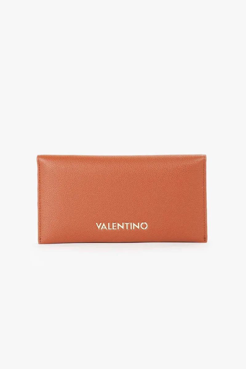 Valentino γυναικείο πορτοφόλι με ανάγλυφο λογότυπο "Doris Re" - 73LVPS9ON216/DO Καφέ
