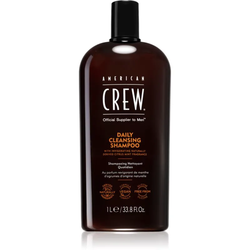 American Crew Daily Cleansing Shampoo καθαριστικό σαμπουάν για άντρες 1000 ml