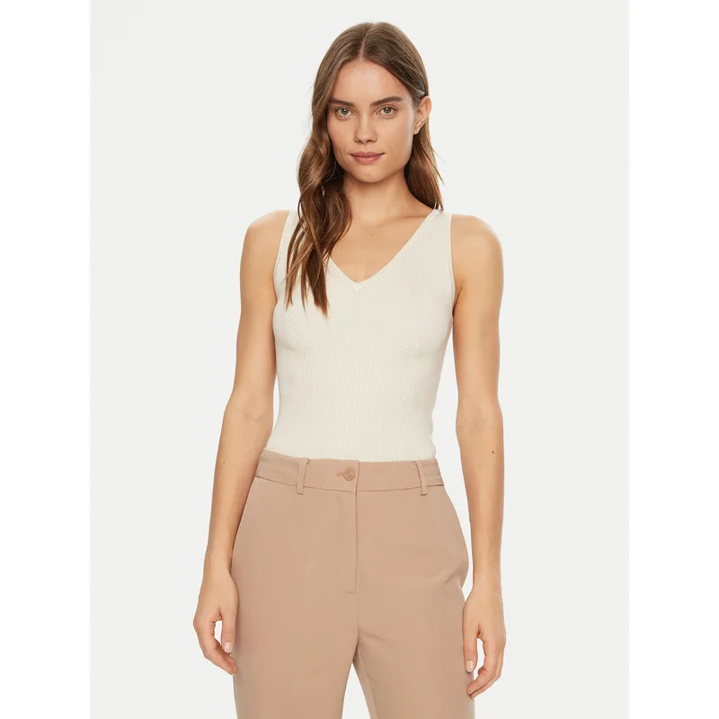 Guess Τοπ W5RR18 Z34O0 Λευκό Regular Fit