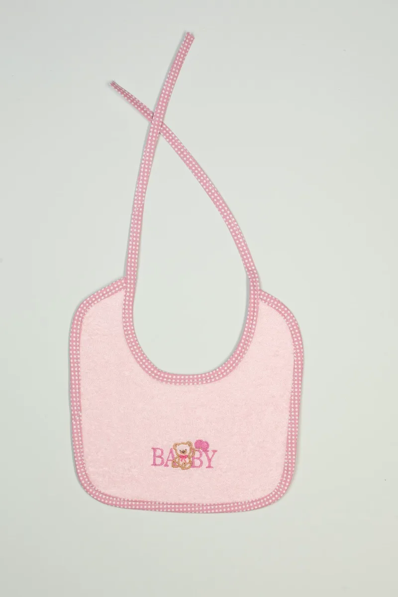 Σαλιάρα Dimcol Baby Bear 162 Ροζ 25x25